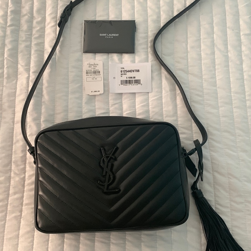 YSL Lou bag Black on Black
